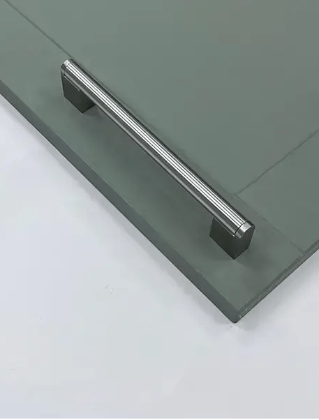Halden Brushed Nickel D-Bar Pull Handle | Aspin Collins