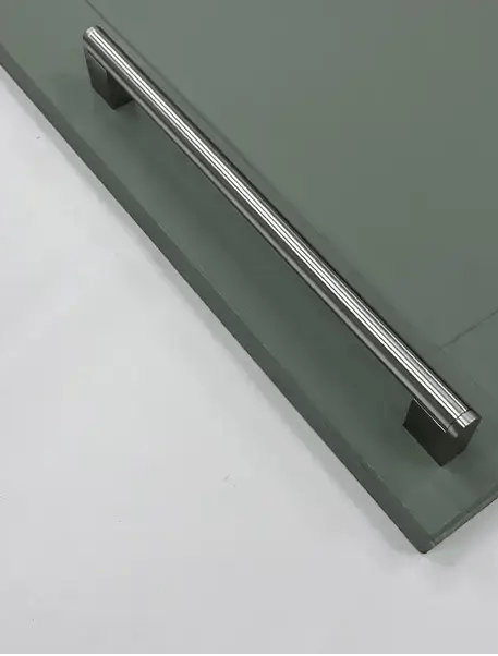 Halden Brushed Nickel D-Bar Pull Handle | Aspin Collins