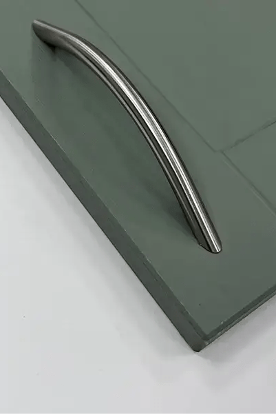 Calder Brushed Nickel Bow Handle | Aspin Collins