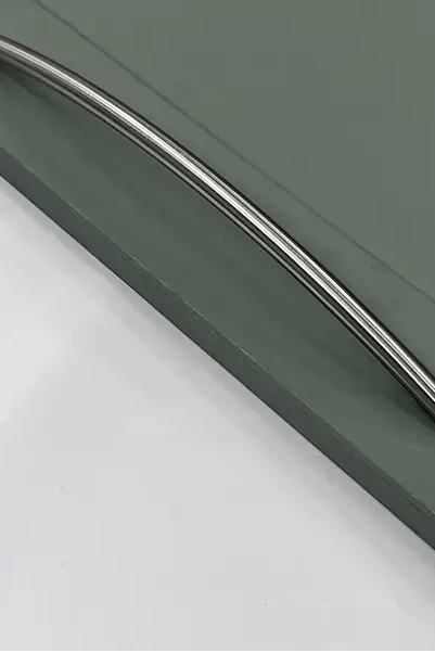 Calder Brushed Nickel Bow Handle | Aspin Collins