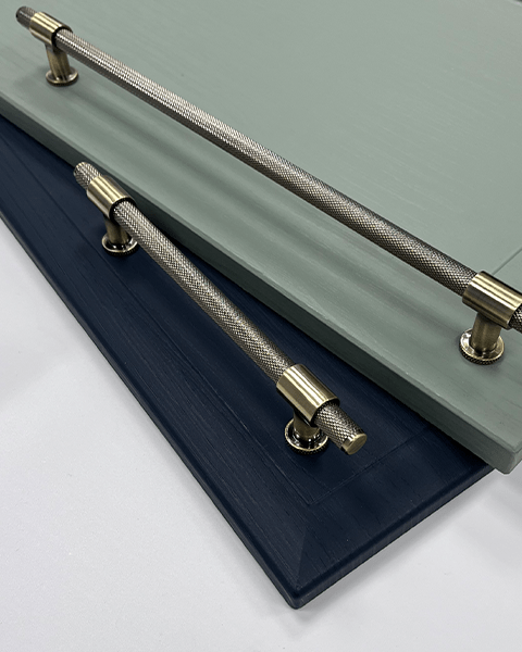 Industrial Knurled T Bar Kitchen Handle | 160mm & 320mm | Aspin Collins