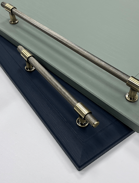 Industrial Knurled T Bar Kitchen Handle | 160mm & 320mm | Aspin Collins