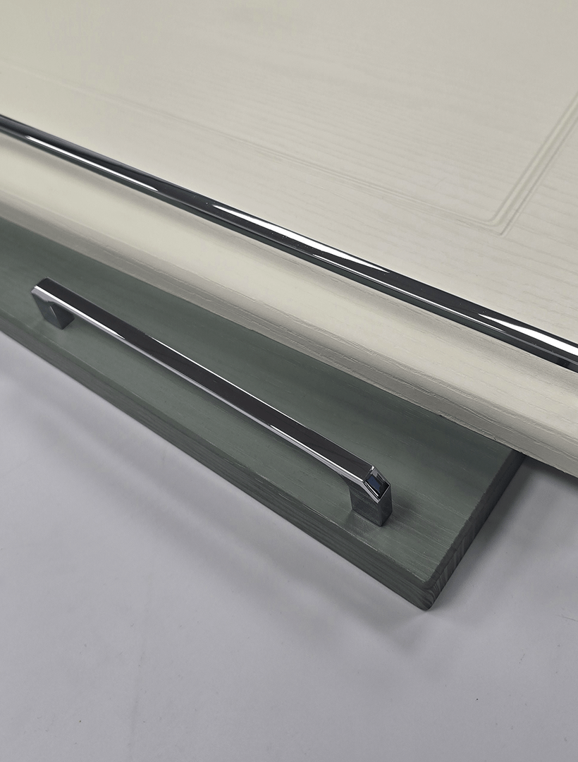 Kinloch D-Shape Cabinet Handle | Chrome | Aspin Collins