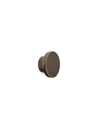 Circle - Round Domed Knob | Antique Brown, Gold, or Inox Look | Aspin Collins