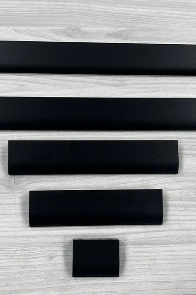 Marchwood Lip Edge Pull Handle | Brushed Nickel & Brushed Black | Aspin Collins
