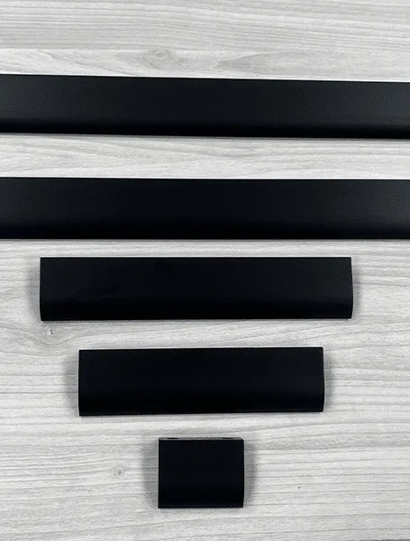 Marchwood Lip Edge Pull Handle | Brushed Nickel & Brushed Black | Aspin Collins