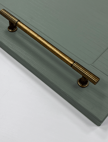 Chester Antique Brass Handle & Knob | Classic Cabinet Fitting | Aspin Collins