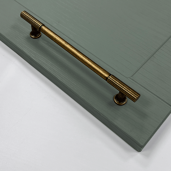 Chester Antique Brass Handle & Knob | Classic Cabinet Fitting | Aspin Collins