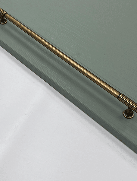 Chester Antique Brass Handle & Knob | Classic Cabinet Fitting | Aspin Collins