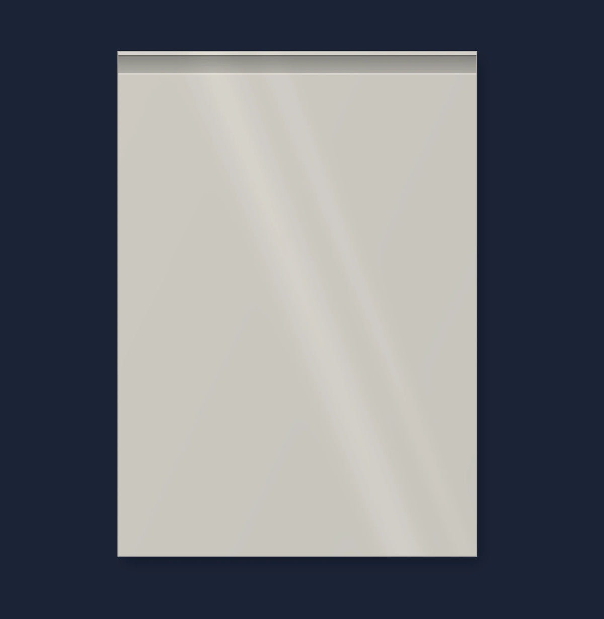 Budget J-Pull Drawer Fronts | Dove Grey Gloss | Aspin Collins