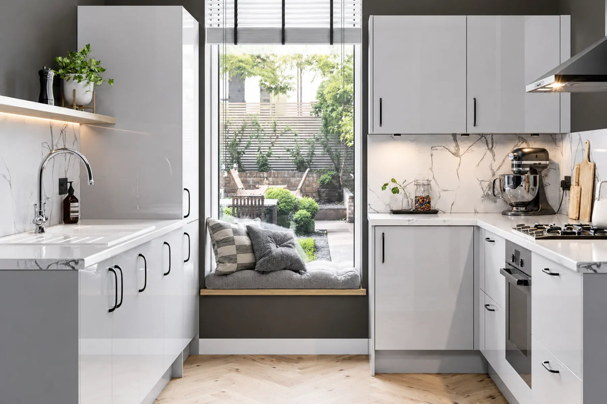 Pre-Drilled Slab Finishing Components | Dove Grey Gloss | Aspin Collins