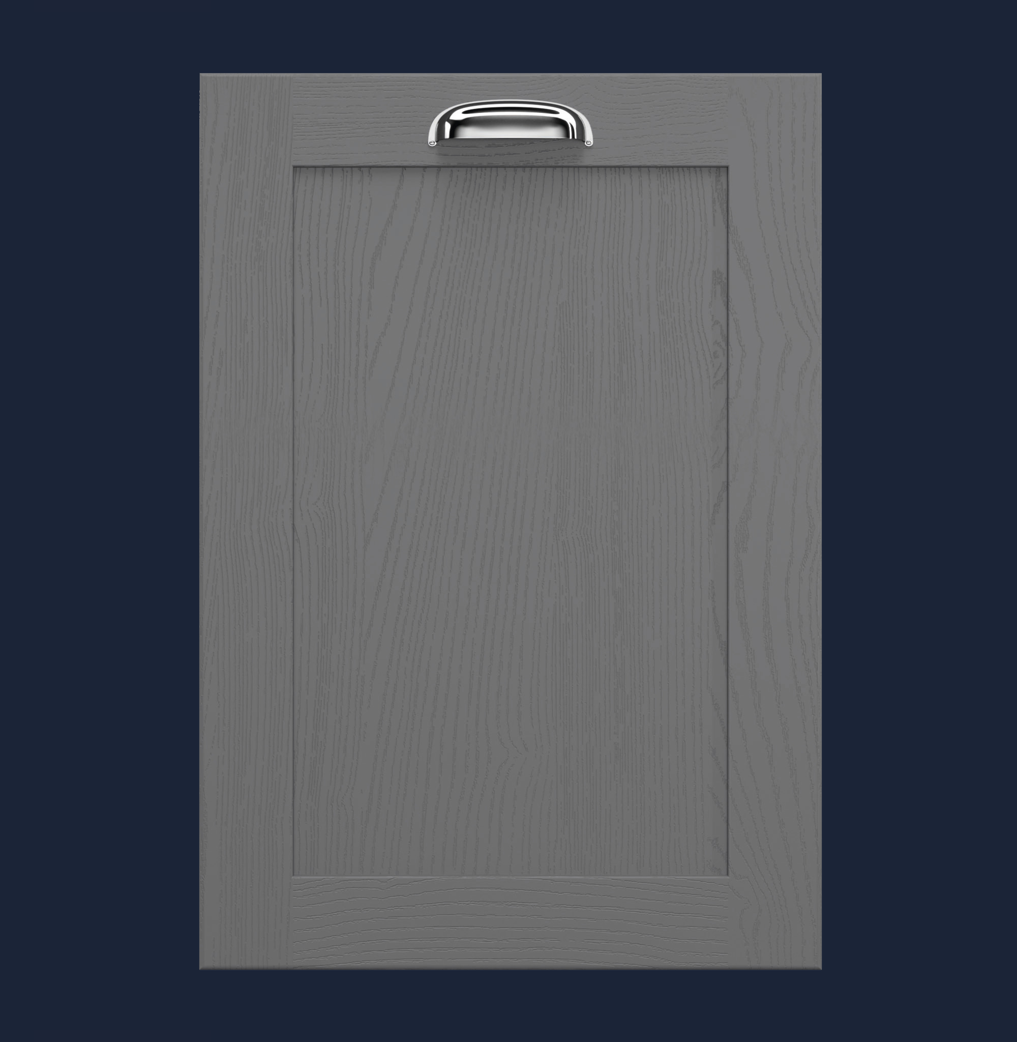Mayfair Dust Grey Shaker Kitchen Doors | Solid Ash, Matt Painted Finish | Aspin Collins