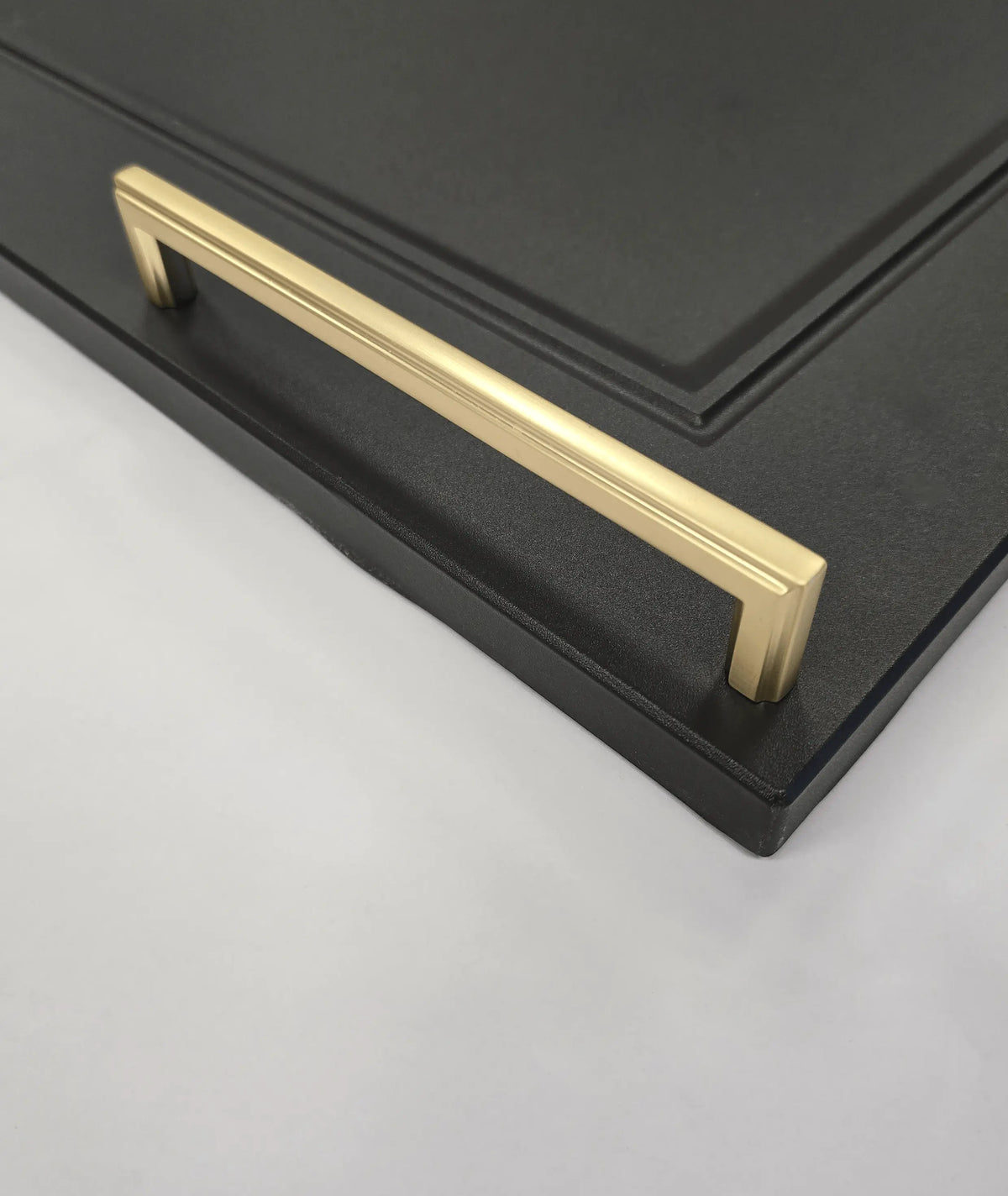 Thornbury Slim D-Handle with Matching Knob | Brushed Brass | Aspin Collins