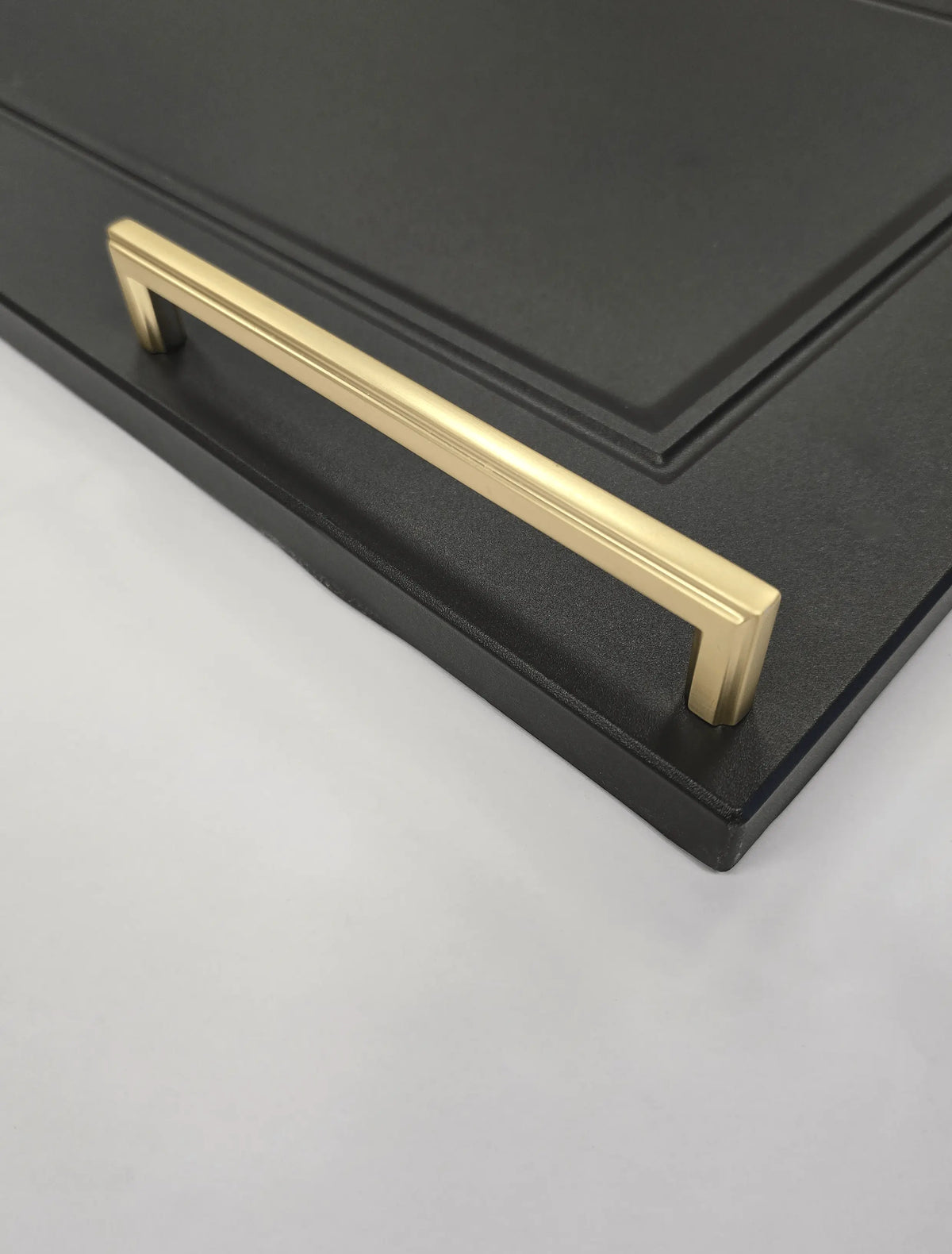 Thornbury Slim D-Handle with Matching Knob | Brushed Brass | Aspin Collins