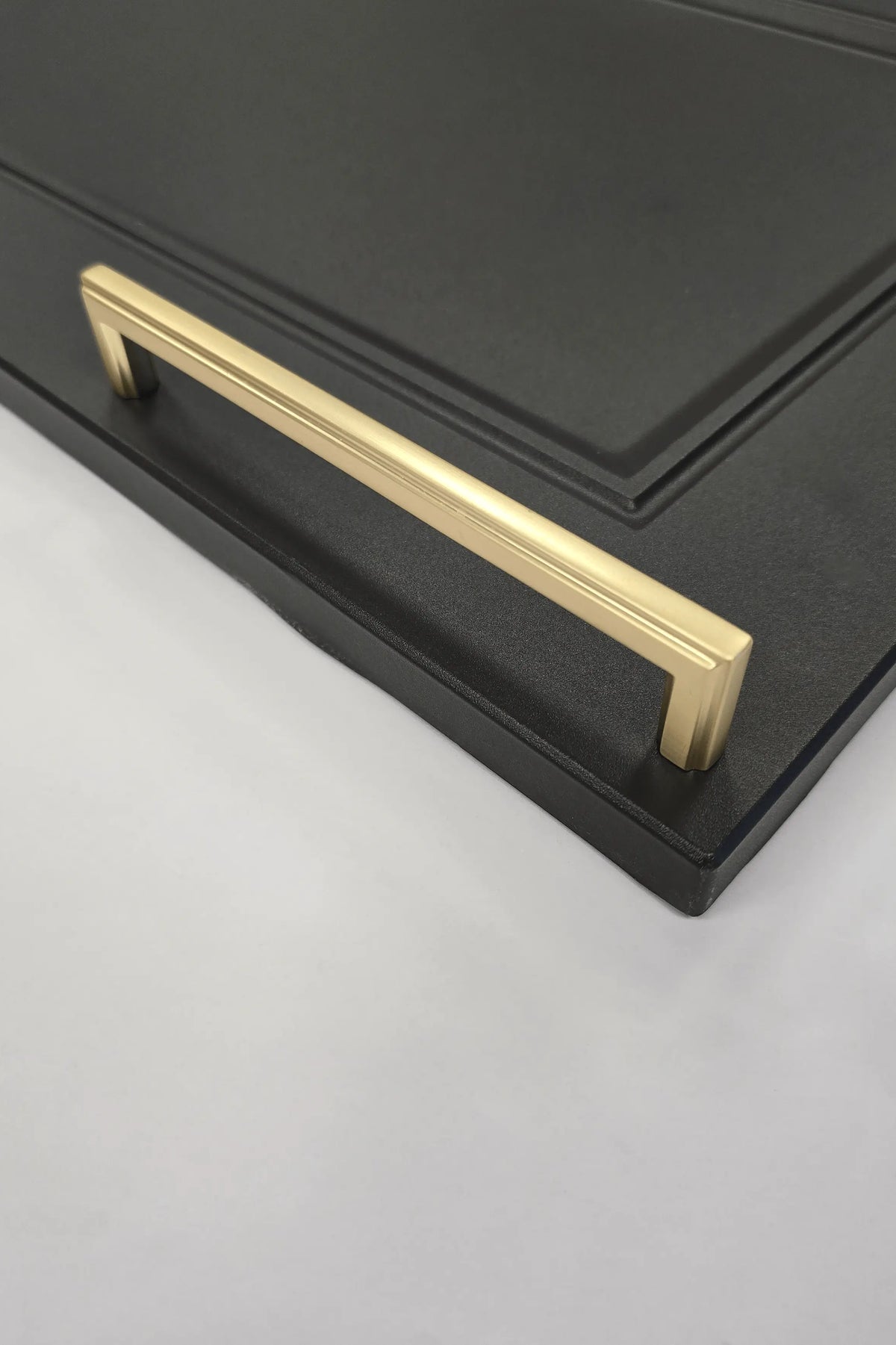 Thornbury Slim D-Handle with Matching Knob | Brushed Brass | Aspin Collins