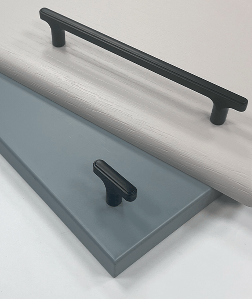 The Monaco Handle & Knob – Brushed Nickel, Brushed Brass & Matt Black | Aspin Collins