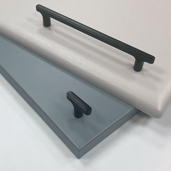 The Monaco Handle & Knob – Brushed Nickel, Brushed Brass & Matt Black | Aspin Collins