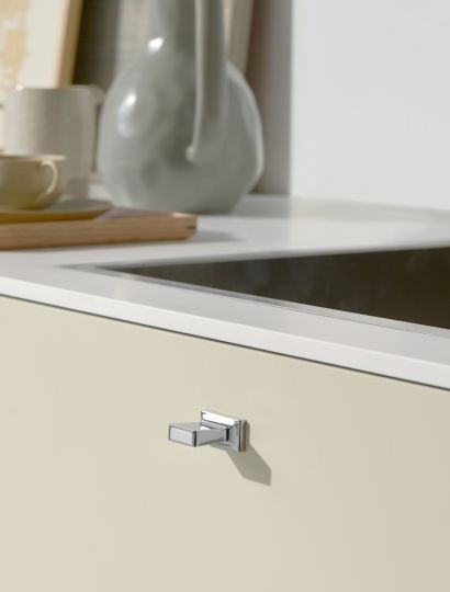 Heritage - Classic Square Feet Handle & Knob | Nickel, Brass or Gun Metal | Aspin Collins