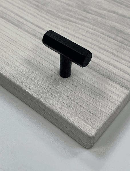 Hex Style T Bar Handle & Knob | Eldente | Cabinet Pull Black & Gold | Aspin Collins