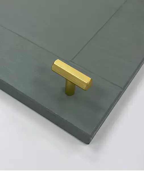 Westbury Hex Style T-Bar Handle Gold | Aspin Collins