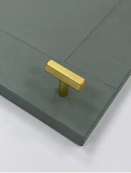 Westbury Hex Style T-Bar Handle Gold | Aspin Collins