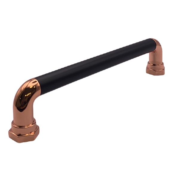 Pull Bar Handle – Copper & Black | Charm | Modern Cabinet Handle | Aspin Collins