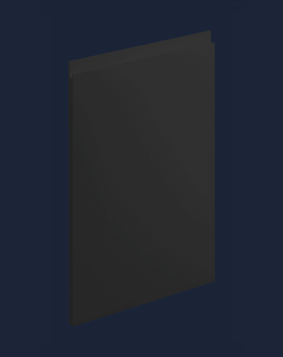 Levana Indigo Matt Kitchen Doors | Bold Blue Handleless Matt Kitchen Doors | Aspin Collins