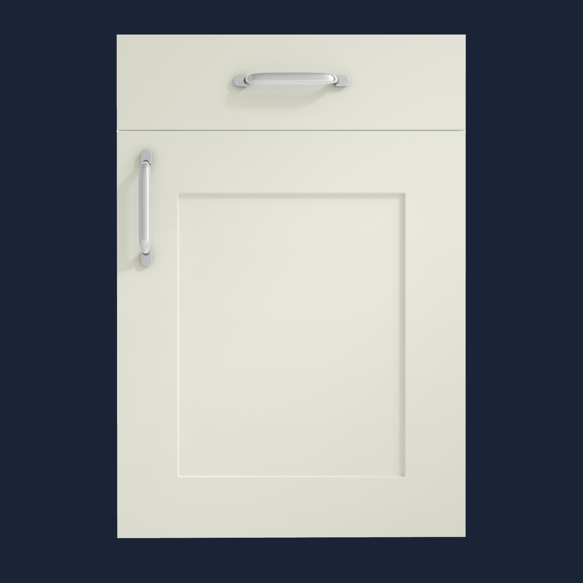 Ivory | Smooth Painted Shaker Kitchen Door | Aspin Collins