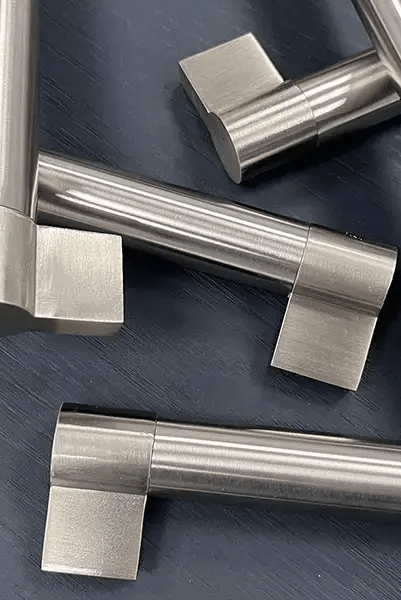Ryecroft Brushed Nickel Long Bar Handle | Aspin Collins