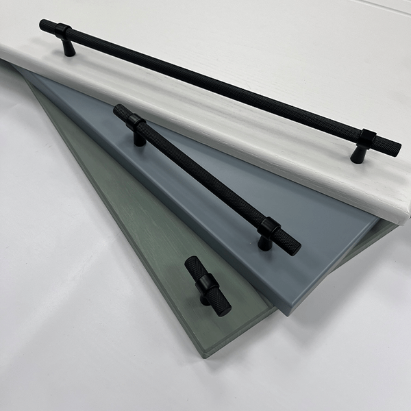 Knurled T-Bar Handle | Miami | Modern Cabinet Handle in Mocha, Black & Gold | Aspin Collins