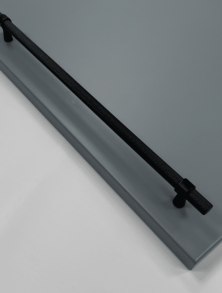 Knurled T-Bar Handle | Miami | Modern Cabinet Handle in Mocha, Black & Gold | Aspin Collins