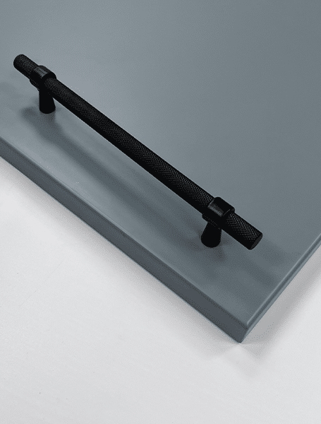 Knurled T-Bar Handle | Miami | Modern Cabinet Handle in Mocha, Black & Gold | Aspin Collins