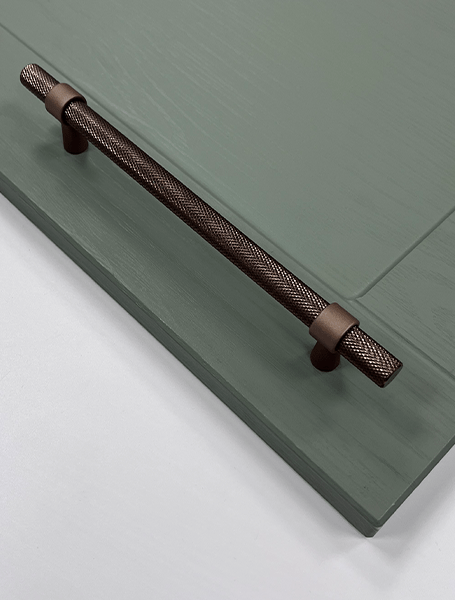 Knurled T-Bar Handle | Miami | Modern Cabinet Handle in Mocha, Black & Gold | Aspin Collins