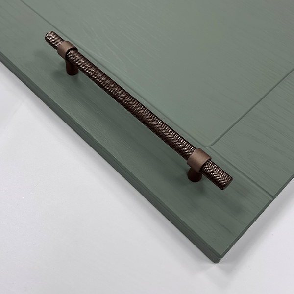 Knurled T-Bar Handle | Miami | Modern Cabinet Handle in Mocha, Black & Gold | Aspin Collins