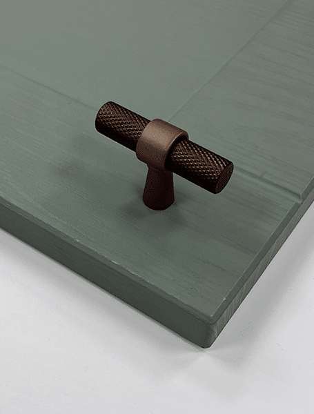 Knurled T-Bar Handle | Miami | Modern Cabinet Handle in Mocha, Black & Gold | Aspin Collins