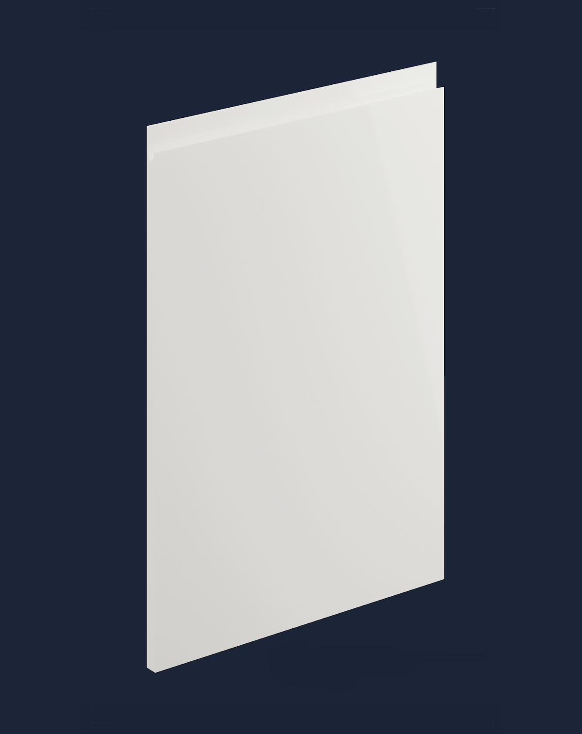 Levana Light Grey Gloss Kitchen Doors | High-Gloss Light Grey Handleless Doors | Aspin Collins