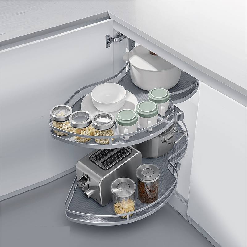 Pull-Out Swing Tray Corner Unit | Space-Saving Corner Cabinet Storage | Aspin Collins