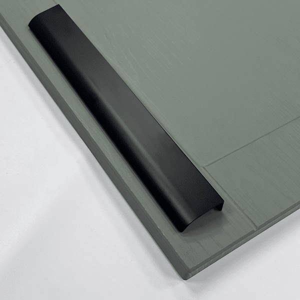 Lip Cabinet Door Handle | Sleek Handle in Black & Brushed Brass | Aspin Collins