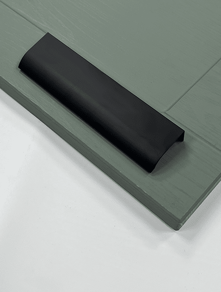 Lip Cabinet Door Handle | Sleek Handle in Black & Brushed Brass | Aspin Collins
