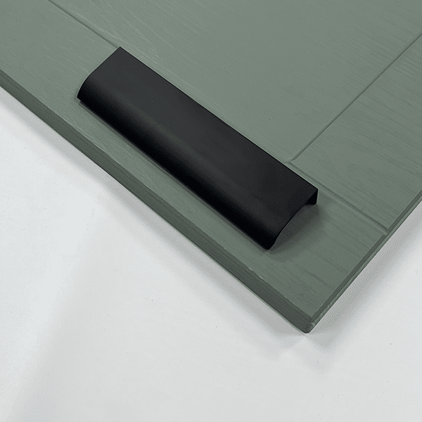 Lip Cabinet Door Handle | Sleek Handle in Black & Brushed Brass | Aspin Collins