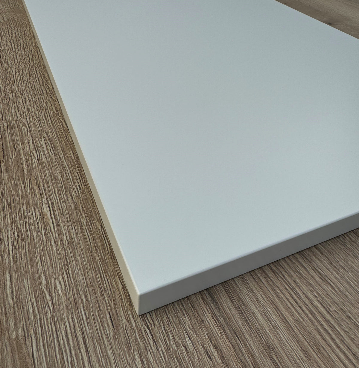 Valencia White Matt Drawer Fronts | Sleek & Contemporary Slab Kitchen Drawers | Aspin Collins