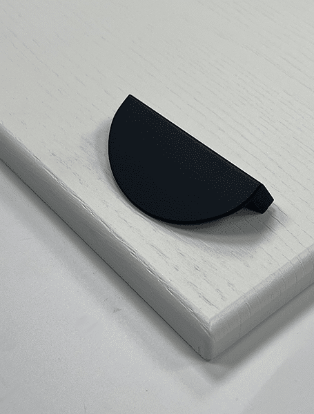 Harrow Crescent Pull Handle – Gold, Black | Elegant Cupboard Fitting | Aspin Collins