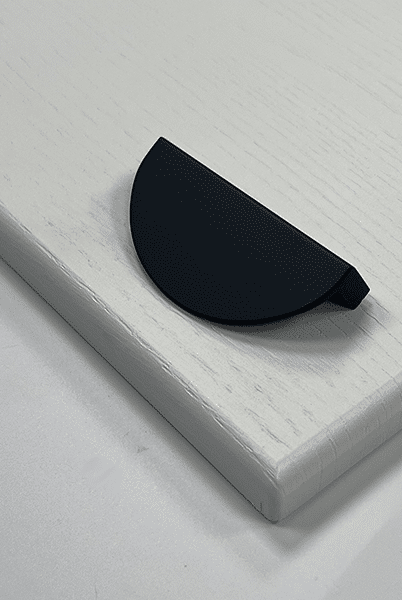 Harrow Crescent Pull Handle – Gold, Black | Elegant Cupboard Fitting | Aspin Collins