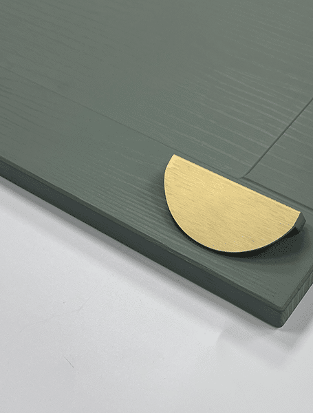 Harrow Crescent Pull Handle – Gold, Black | Elegant Cupboard Fitting | Aspin Collins