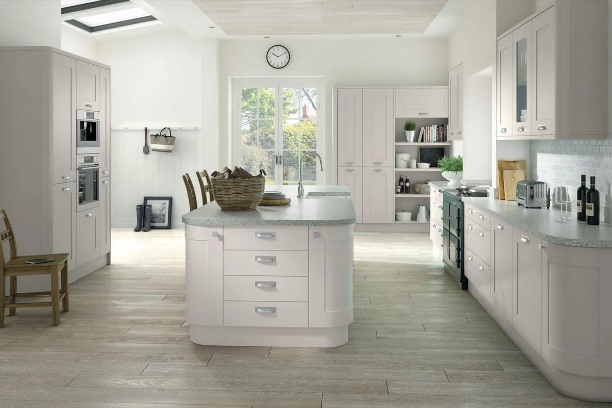 Mussel | Bold Frame Matt Shaker Kitchen Doors | Aspin Collins