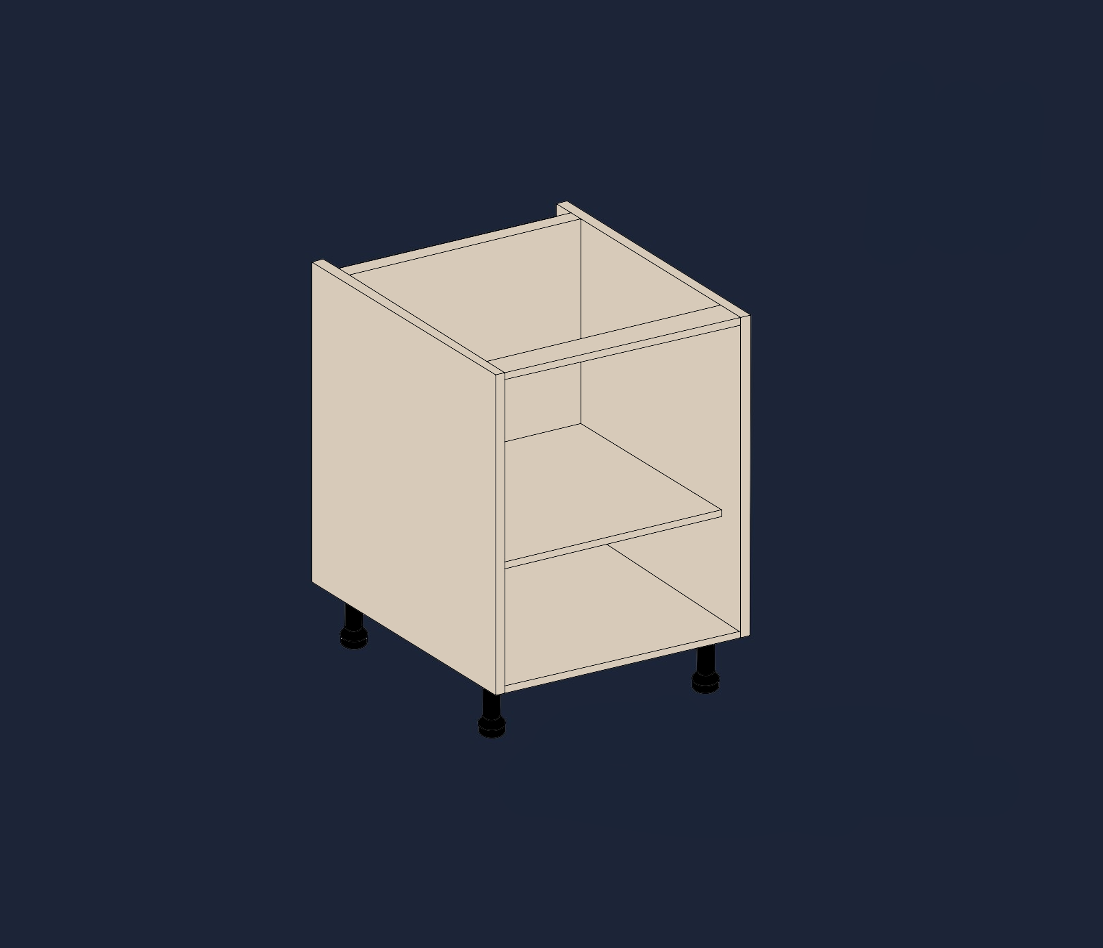 Single Base Kitchen Unit | Customisable Storage with Quick 2-Minute Assembly | Aspin Collins