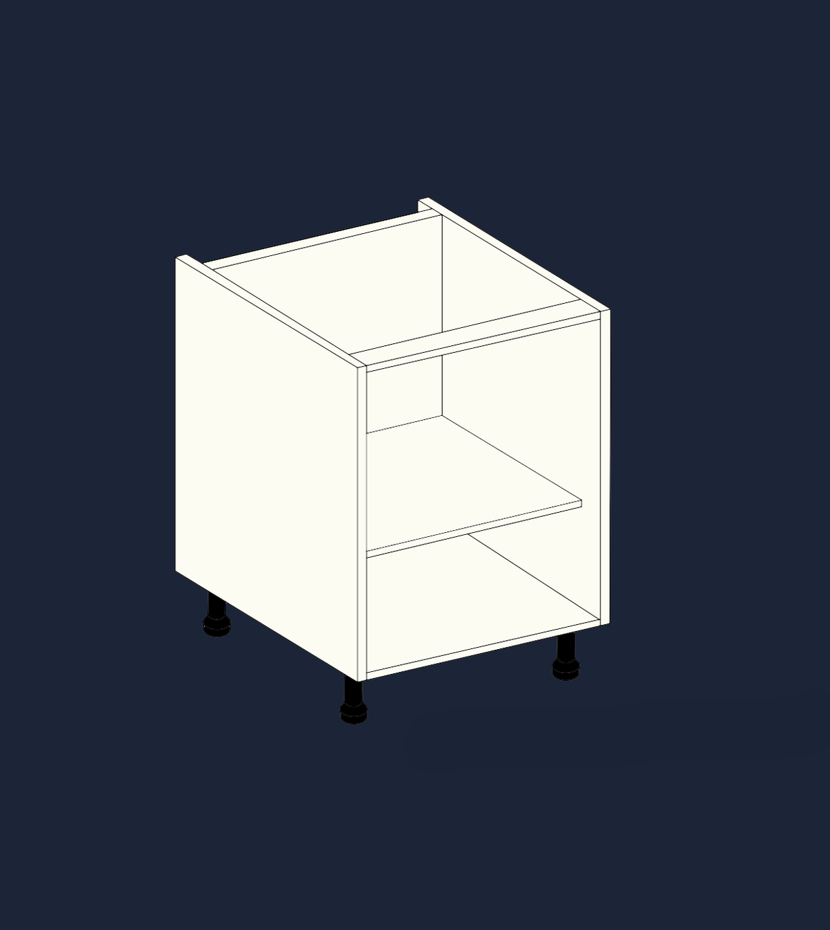 Single Base Kitchen Unit | Customisable Storage with Quick 2-Minute Assembly | Aspin Collins