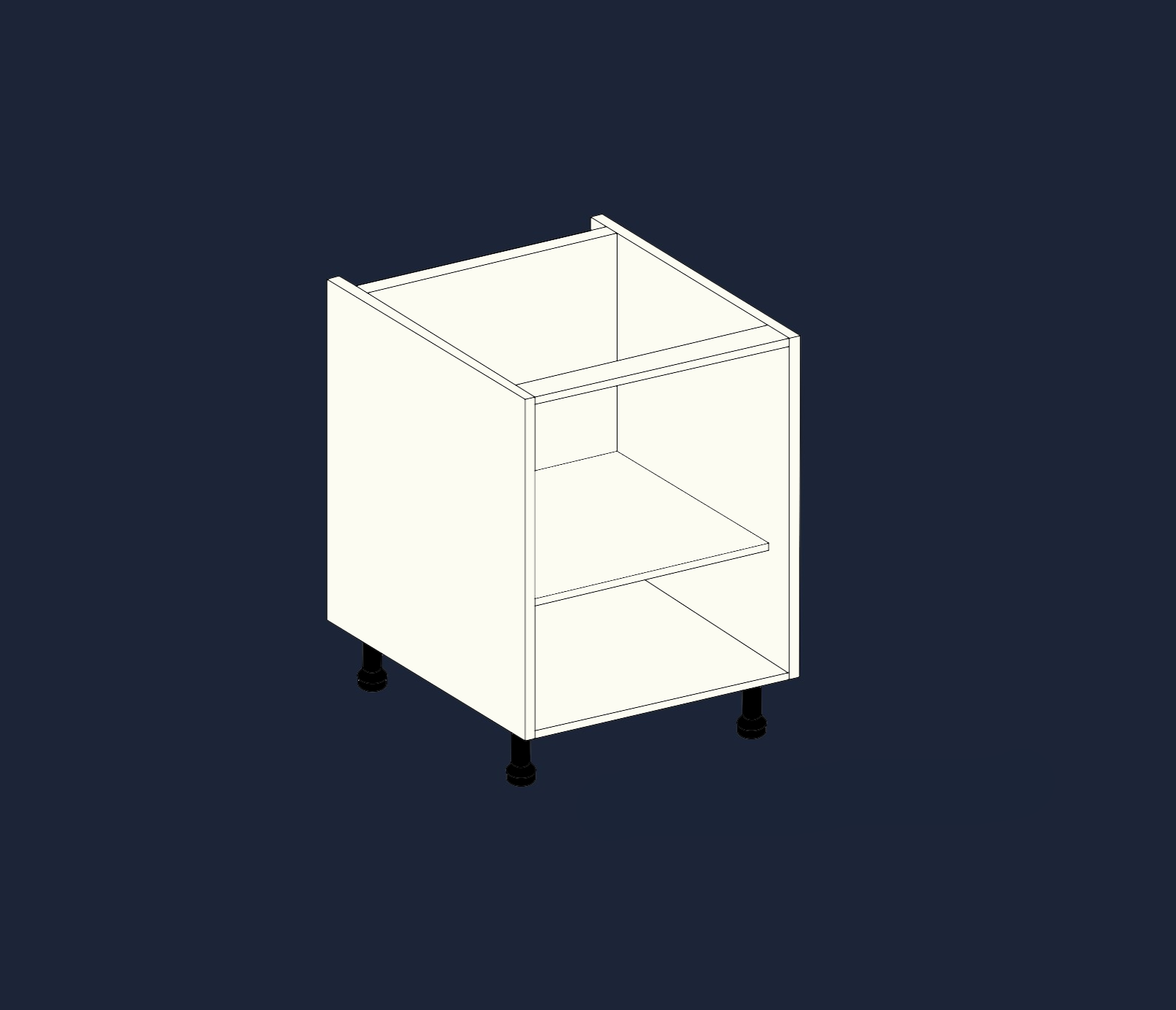 Single Base Kitchen Unit | Customisable Storage with Quick 2-Minute Assembly | Aspin Collins