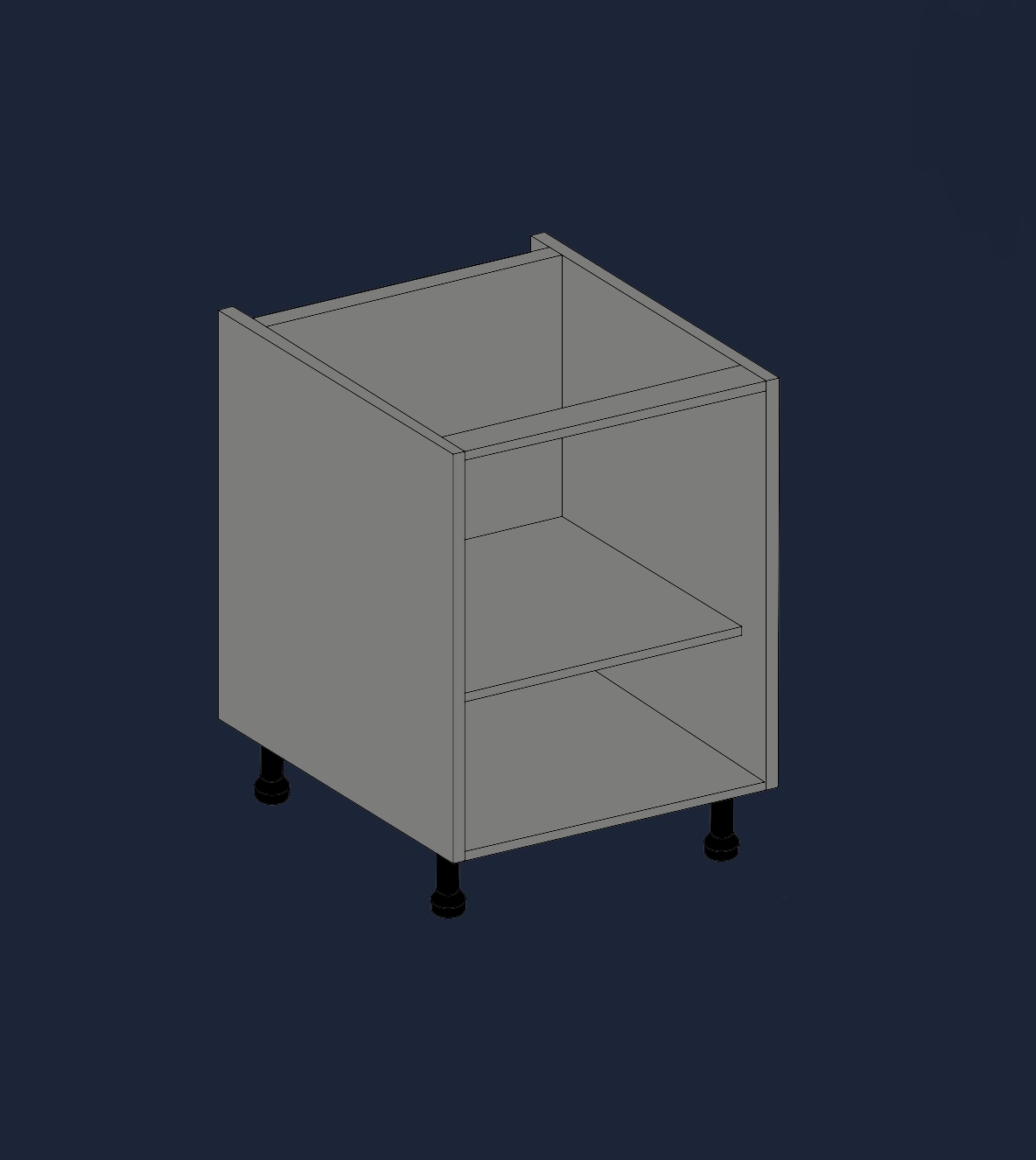 Single Base Kitchen Unit | Customisable Storage with Quick 2-Minute Assembly | Aspin Collins