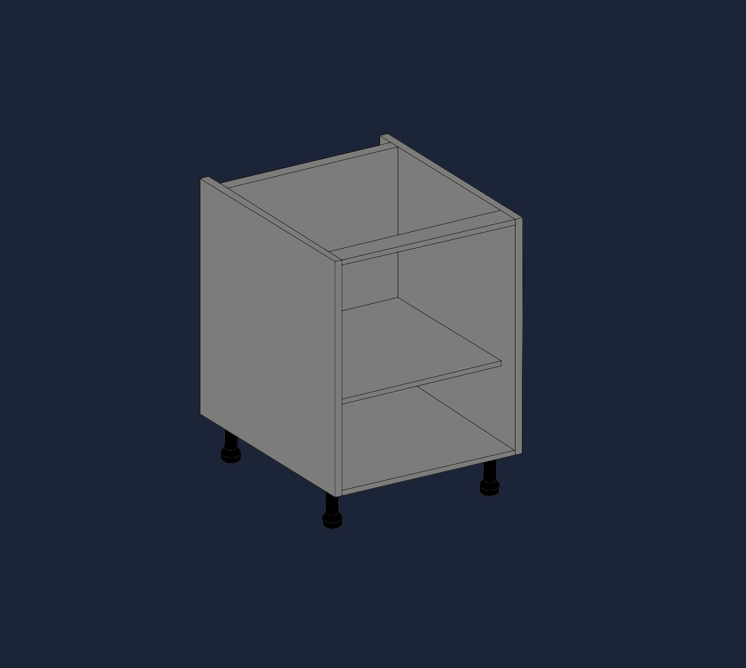 Single Base Kitchen Unit | Customisable Storage with Quick 2-Minute Assembly | Aspin Collins